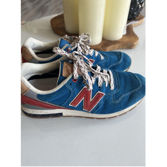 New Balance Shoes - New Balance 996 MRL996AT Blue Red Athletic Sneakers Shoes Men's 6.5 Women's 8
